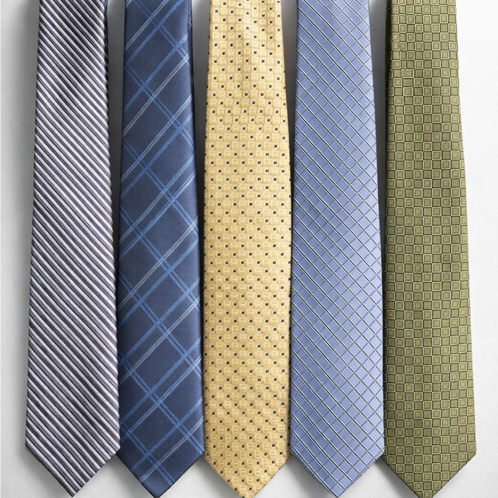 Designer Men's Tie Set -Calvin Klein, Tommy Hilfiger, Kenneth Cole, Perry Ellis